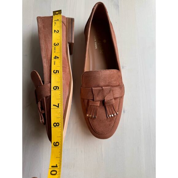 Kate Spade Classic Berkeley tassel brown tan suede loafers  size 5.5 - Picture 10 of 10